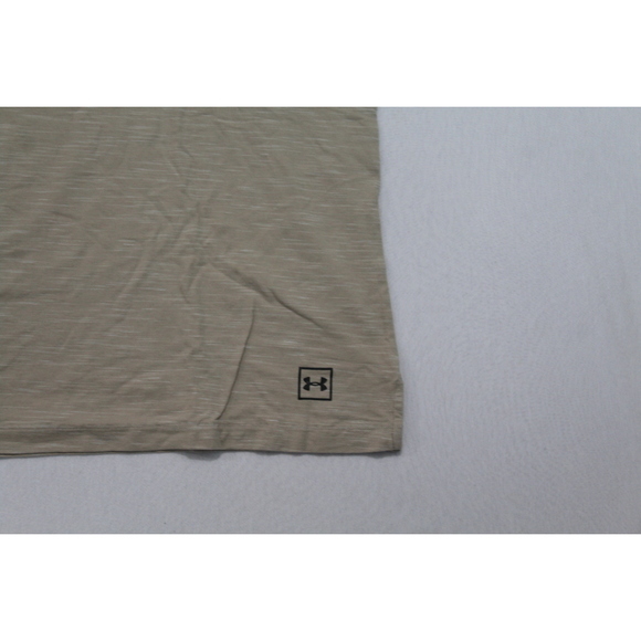 Under armour Women Tan Tee Shirt Fitted Runnning Size XL - Picture 3 of 8